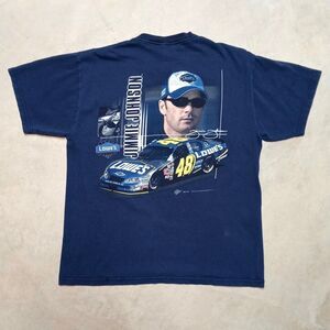 Jimmie Johnson #48 T-Shirt Size LARGE Winners Circle Nascar Racing Y2K